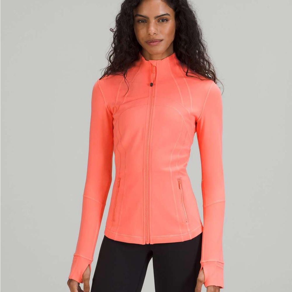 Coral Athletic Jacket High Collar Zipper. Perfect condition: only worn once